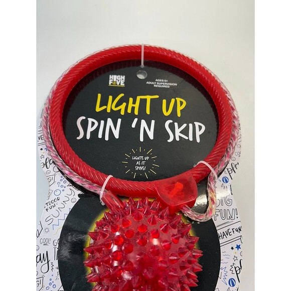 High Five Light Up Spin N Skip - Lights Up As It Spins Summer Fun Red - Picture 4 of 4